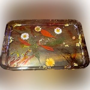 Beautiful handmade resin tray 6x7